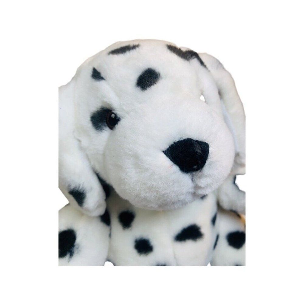 LOGO Bear Black & White spotted Puppy Dalmatian Plush Stuffed Animal Doll 8.5" - Picture 5 of 7